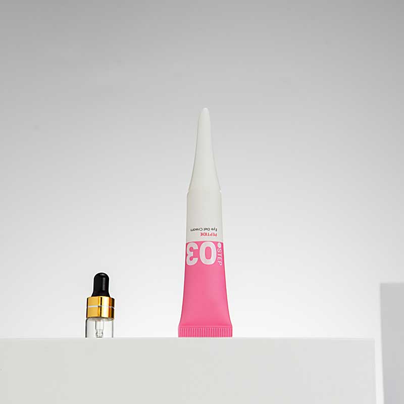eye cream tube with nozzle