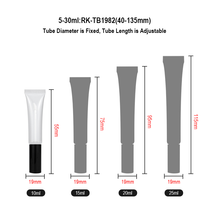 lip gloss tubes with Sponge Head