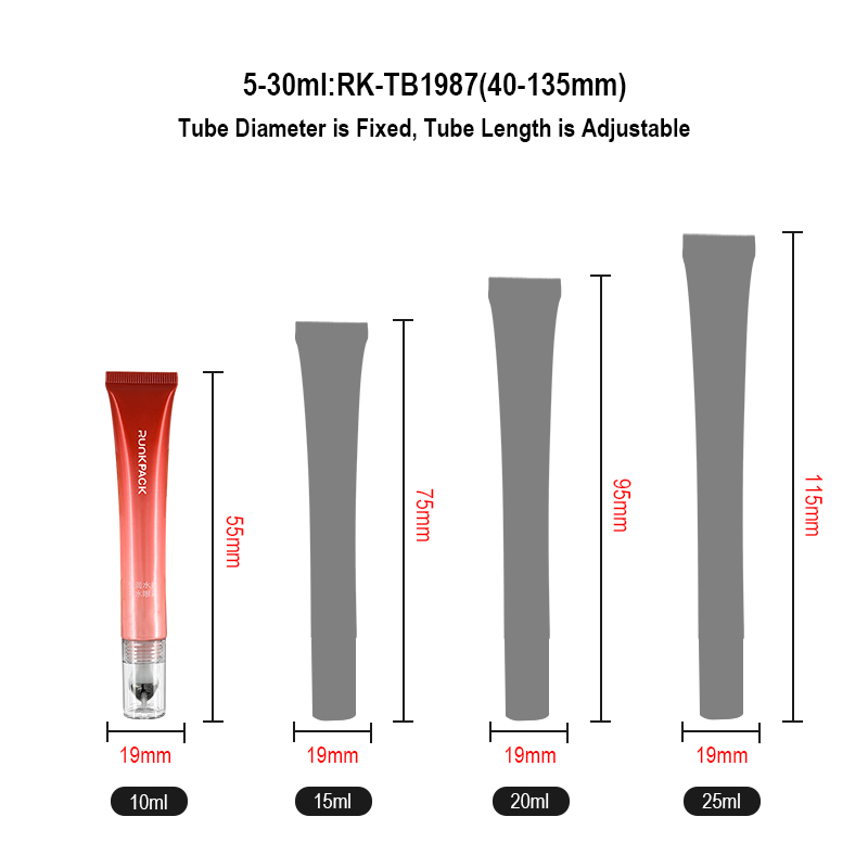 China circle lip gloss tube