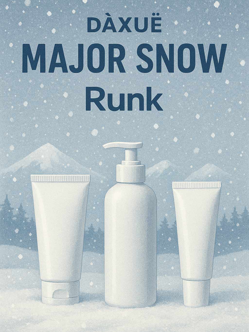 Major Snow Falls—Runk Unveils the White Blueprint for 2026 Beauty Packaging