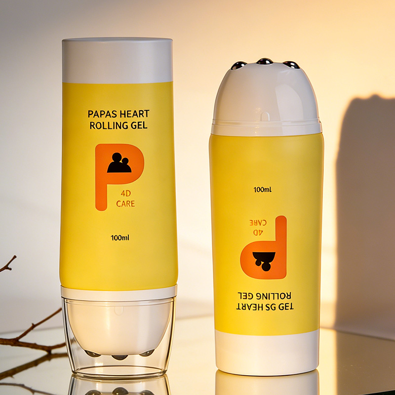 200ml Three Stainless Steel Balls Neck Cream Massage Tube