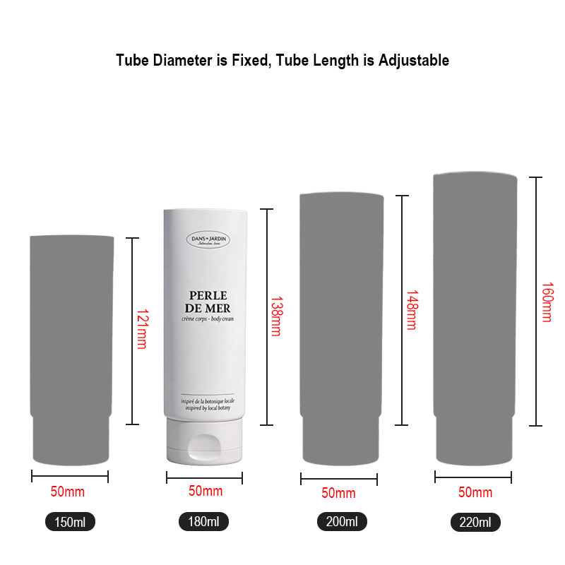 Runk cosmetic tube size