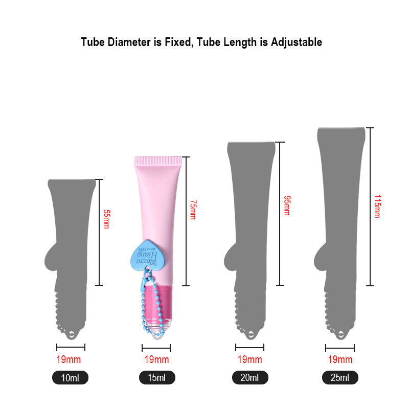 Runk cosmetic tube size
