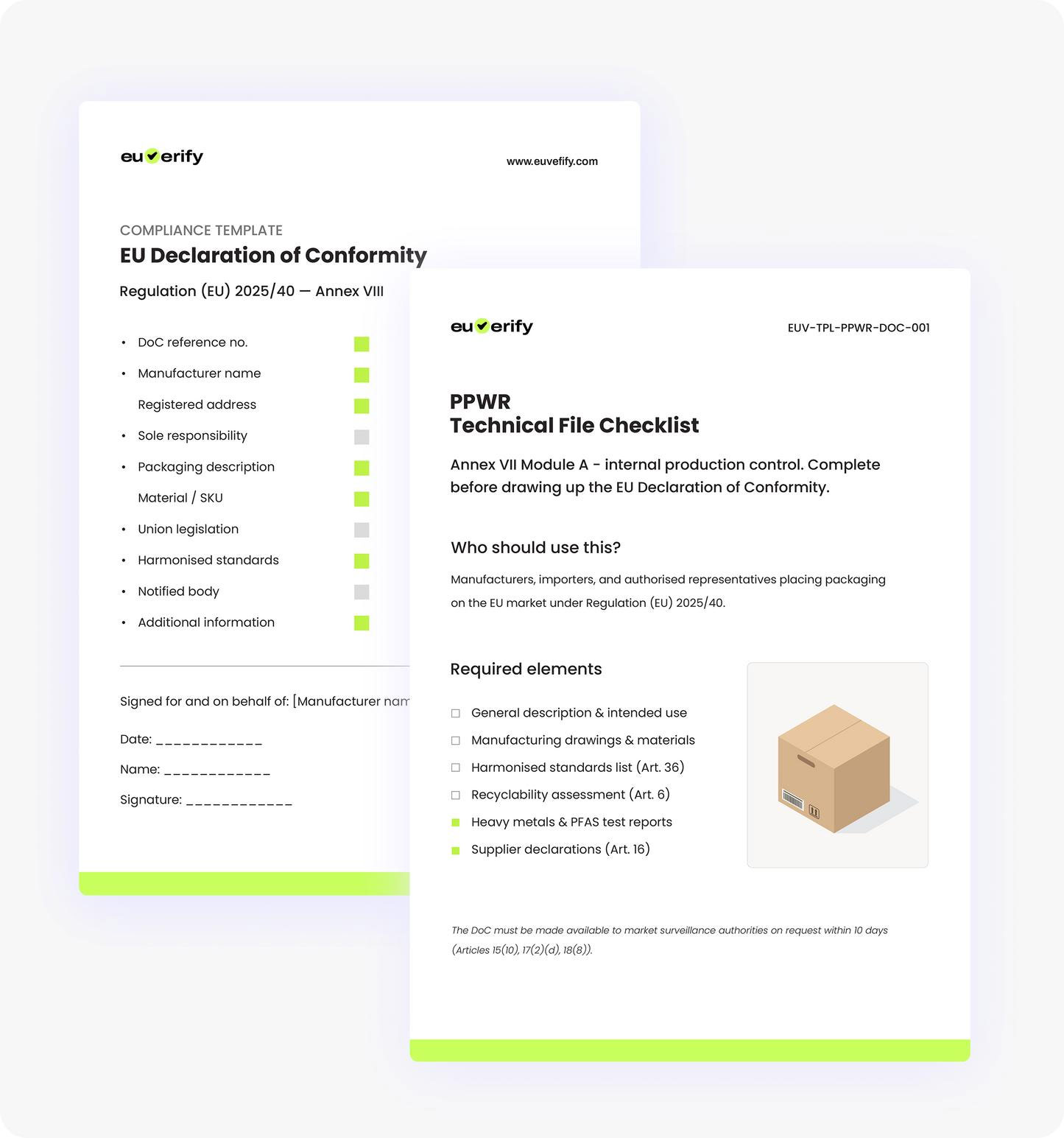 EU compliant cosmetic packaging EU compliant cosmetic packaging