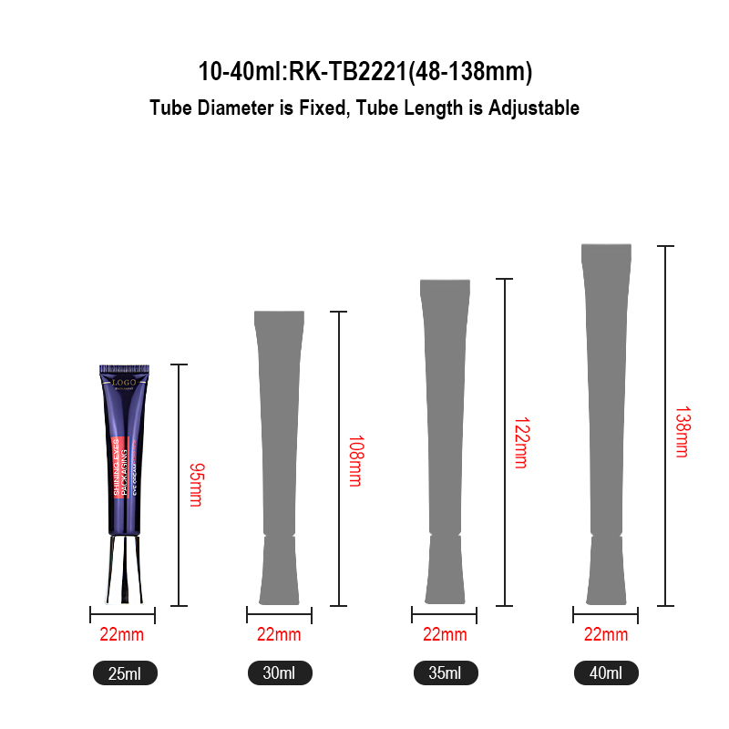 Runk Cosmetic Tube Capacity