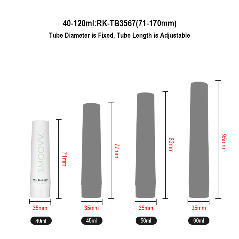 Runk Cosmetic Tube Capacity Runk Cosmetic Tube Capacity